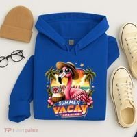 Summer Vacay Loading Hello Summer Cute Flamingo Family Trip Gift Hoodie thumb 4