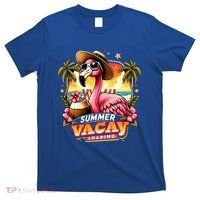 Summer Vacay Loading Hello Summer Cute Flamingo Family Trip Gift T-Shirt thumb 0