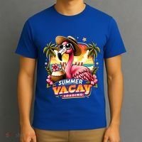 Summer Vacay Loading Hello Summer Cute Flamingo Family Trip Gift T-Shirt thumb 3