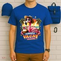 Summer Vacay Loading Hello Summer Cute Flamingo Family Trip Gift T-Shirt thumb 6