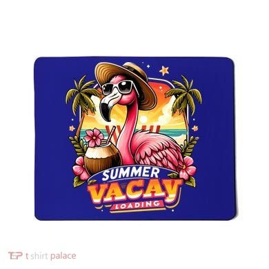 Summer Vacay Loading Hello Summer Cute Flamingo Family Trip Gift Mousepad
