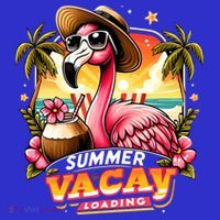 Summer Vacay Loading Hello Summer Cute Flamingo Family Trip Gift Women's Tank Top thumb 5