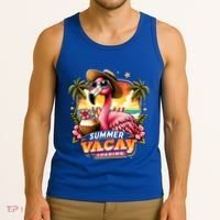 Summer Vacay Loading Hello Summer Cute Flamingo Family Trip Gift Tank Top thumb 3