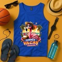 Summer Vacay Loading Hello Summer Cute Flamingo Family Trip Gift Tank Top thumb 4