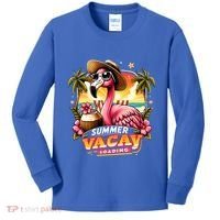 Summer Vacay Loading Hello Summer Cute Flamingo Family Trip Gift Kids Long Sleeve Shirt thumb 0
