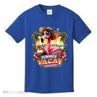Summer Vacay Loading Hello Summer Cute Flamingo Family Trip Gift Kids T-Shirt thumb 0