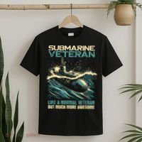 Submarine Veteran Like Normal Veteran But Much More Awesome T-Shirt thumb 2