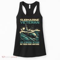 Submarine Veteran Like Normal Veteran But Much More Awesome Women's Tank Top thumb 0
