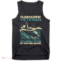 Submarine Veteran Like Normal Veteran But Much More Awesome Tank Top thumb 0