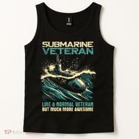 Submarine Veteran Like Normal Veteran But Much More Awesome Tank Top thumb 2
