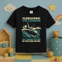 Submarine Veteran Like Normal Veteran But Much More Awesome Toddler T-Shirt thumb 3