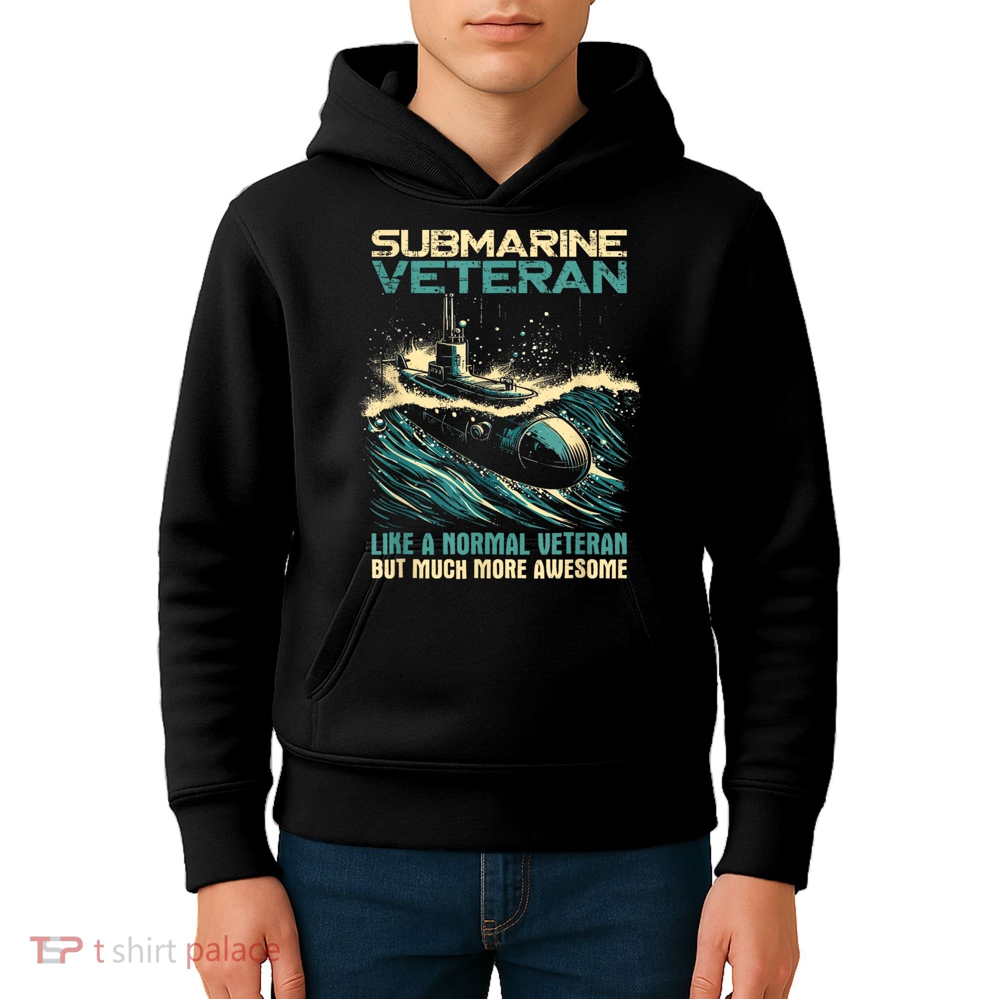 Submarine Veteran Like Normal Veteran But Much More Awesome Kids Hoodie