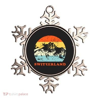Switzerland Vintage Mountains Swiss Souvenir Gift Ornament