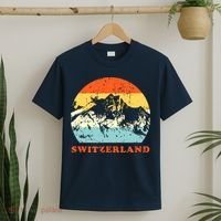 Switzerland Vintage Mountains Swiss Souvenir Gift T-Shirt thumb 2