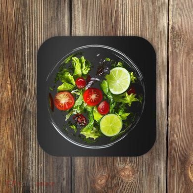 Saladkit Vegetable Motif Illustration Salad Kit Coaster