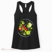 Saladkit Vegetable Motif Illustration Salad Kit Women's Tank Top thumb 0