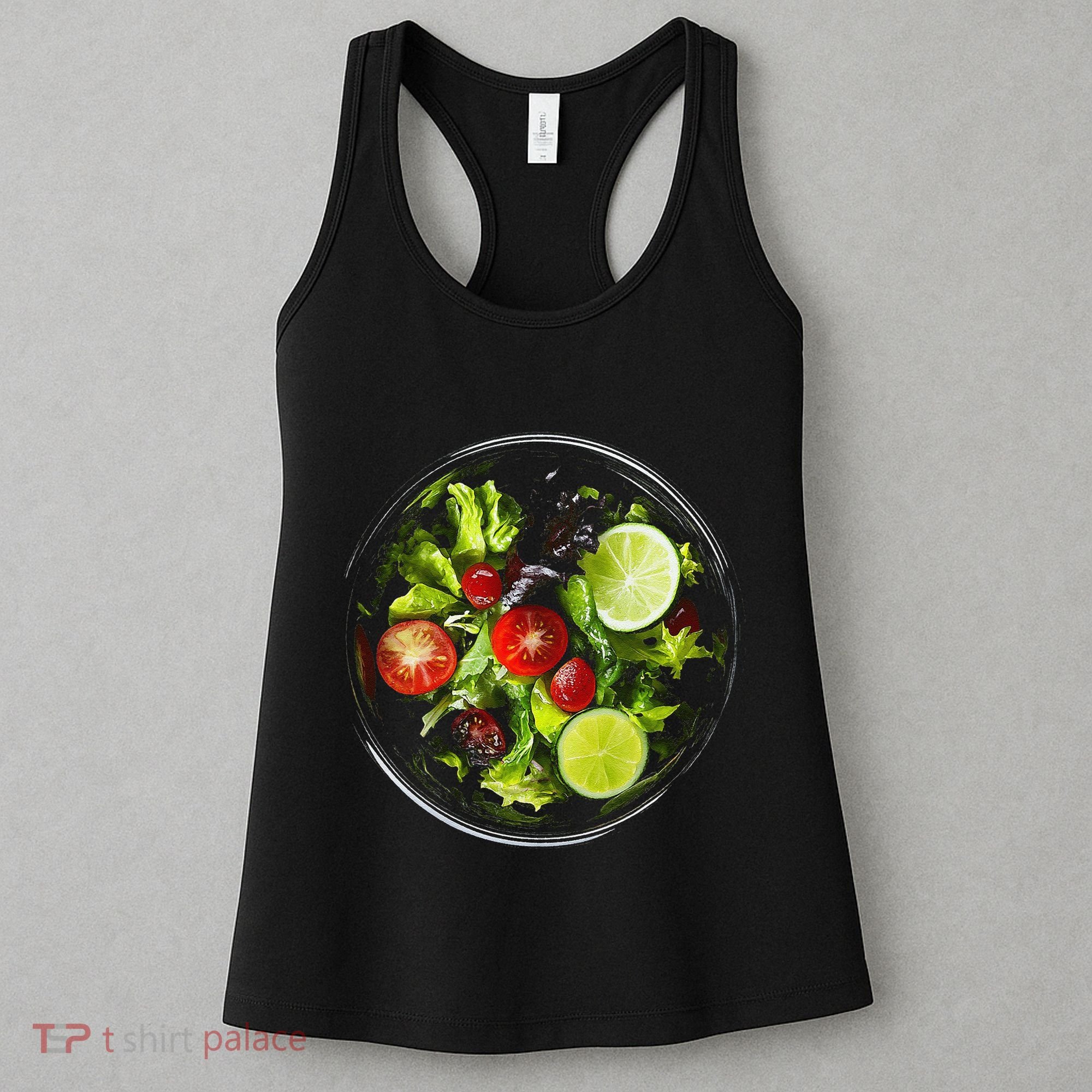 Saladkit Vegetable Motif Illustration Salad Kit Women's Tank Top