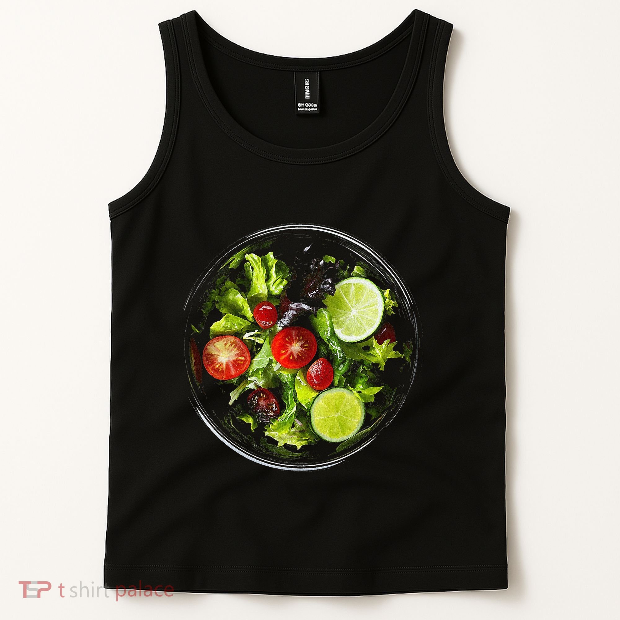 Saladkit Vegetable Motif Illustration Salad Kit Tank Top