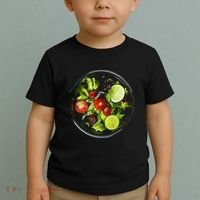 Saladkit Vegetable Motif Illustration Salad Kit Toddler T-Shirt thumb 2