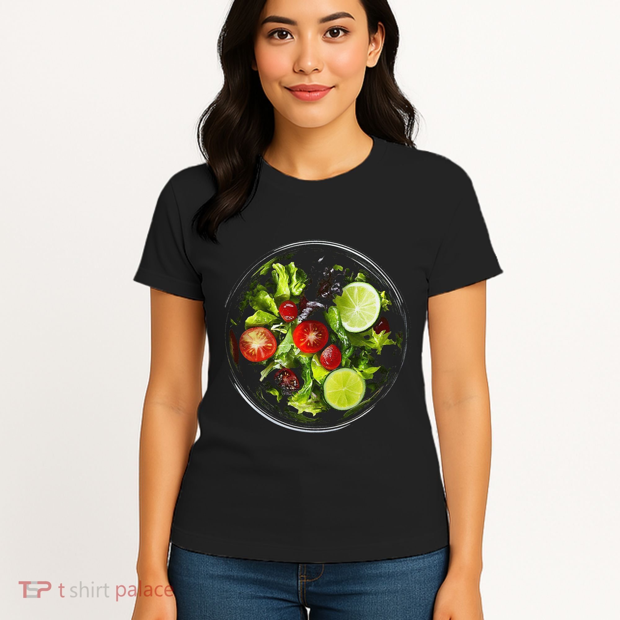 Saladkit Vegetable Motif Illustration Salad Kit Women's T-Shirt