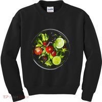 Saladkit Vegetable Motif Illustration Salad Kit Kids Sweatshirt thumb 0