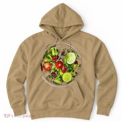 Saladkit Vegetable Motif Illustration Salad Kit Hoodie