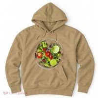 Saladkit Vegetable Motif Illustration Salad Kit Hoodie thumb 0