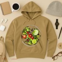 Saladkit Vegetable Motif Illustration Salad Kit Hoodie thumb 3