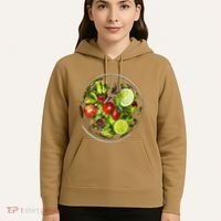 Saladkit Vegetable Motif Illustration Salad Kit Hoodie thumb 5