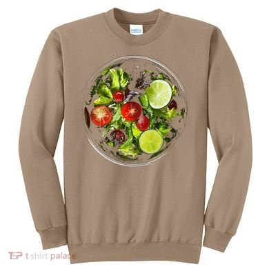 Saladkit Vegetable Motif Illustration Salad Kit Sweatshirt