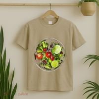 Saladkit Vegetable Motif Illustration Salad Kit T-Shirt thumb 2