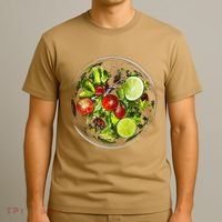 Saladkit Vegetable Motif Illustration Salad Kit T-Shirt thumb 3
