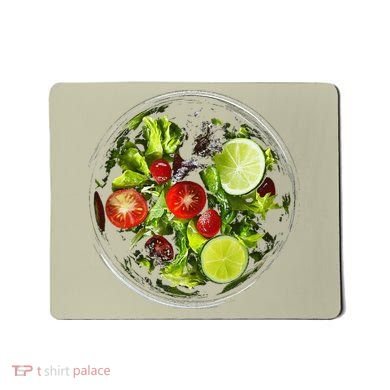 Saladkit Vegetable Motif Illustration Salad Kit Mousepad
