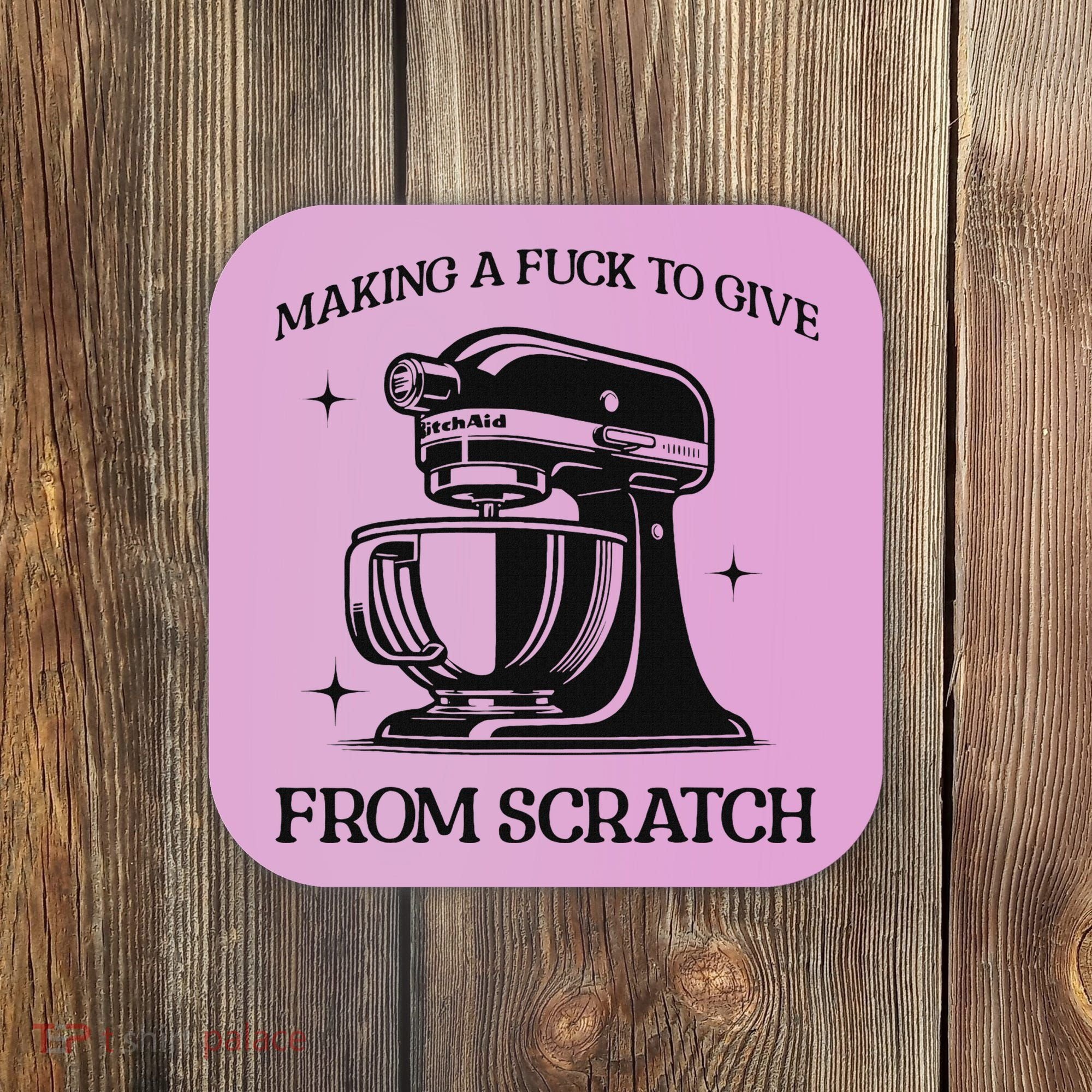 Sarcastic Vulgar Making A Fuck To Give Coaster