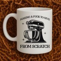 Sarcastic Vulgar Making A Fuck To Give Coffee Mug thumb 2