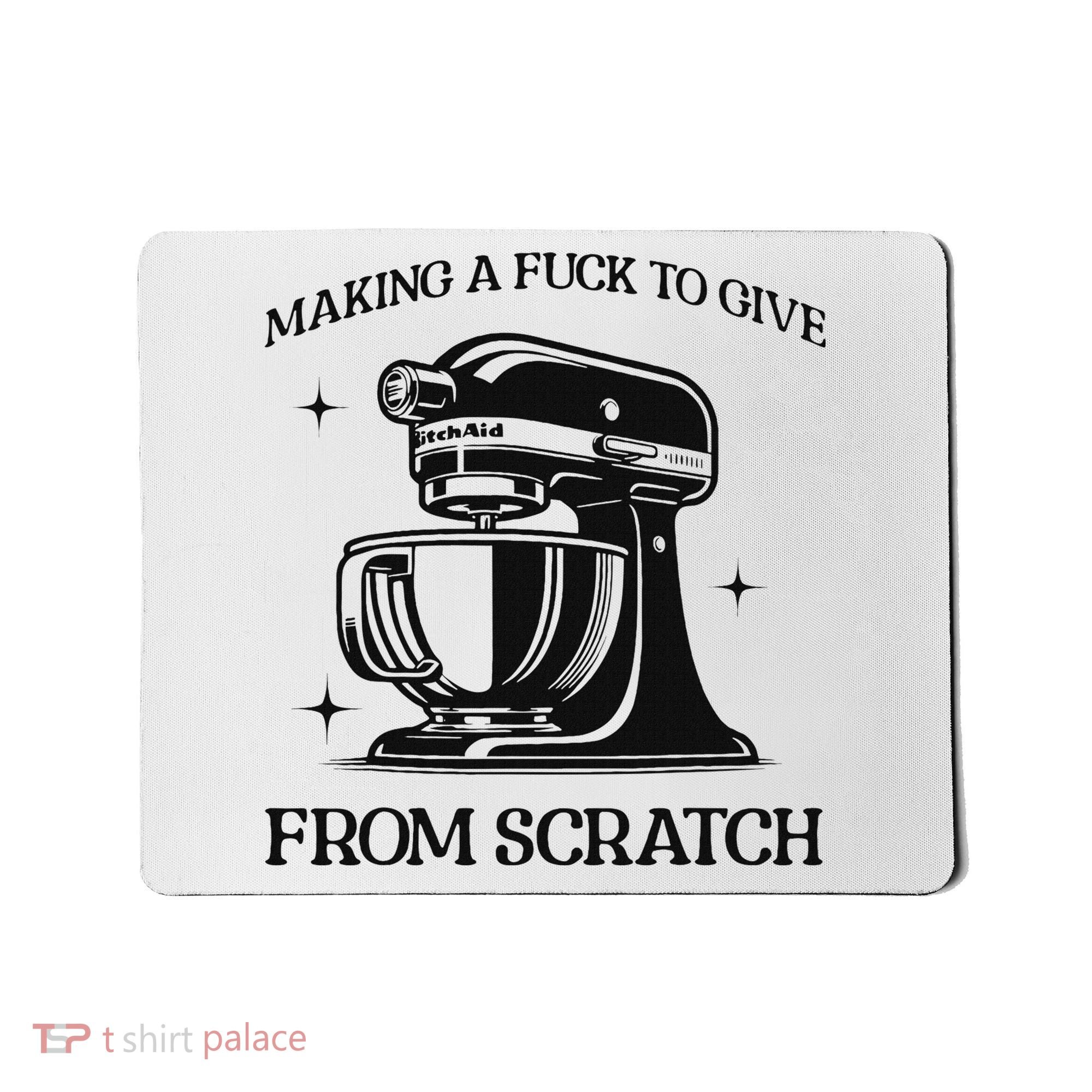 Sarcastic Vulgar Making A Fuck To Give Mousepad