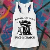 Sarcastic Vulgar Making A Fuck To Give Women's Tank Top thumb 3