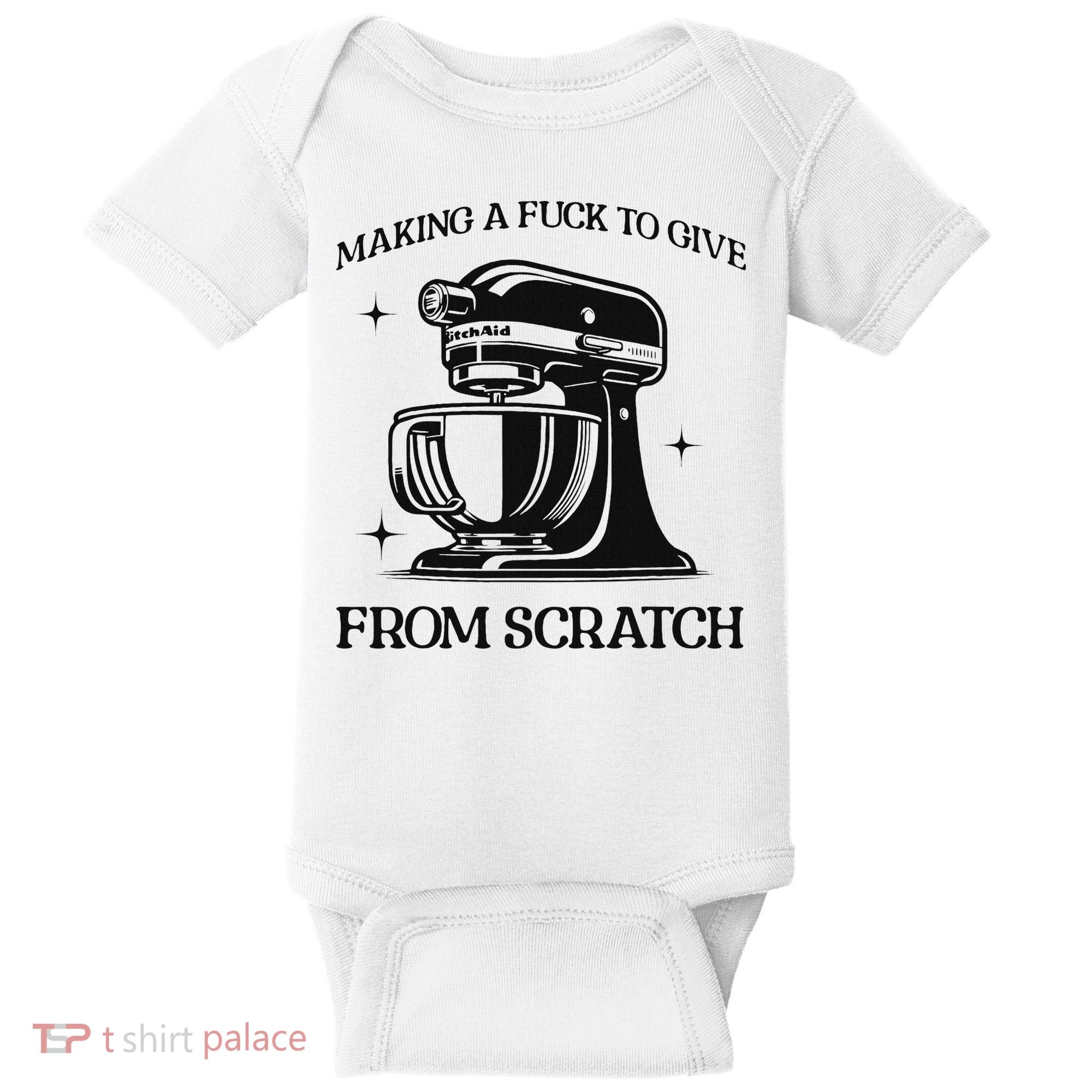 Sarcastic Vulgar Making A Fuck To Give Baby Bodysuit