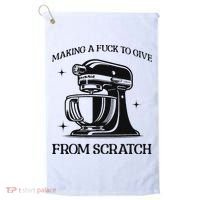 Sarcastic Vulgar Making A Fuck To Give Golf Towel thumb 0