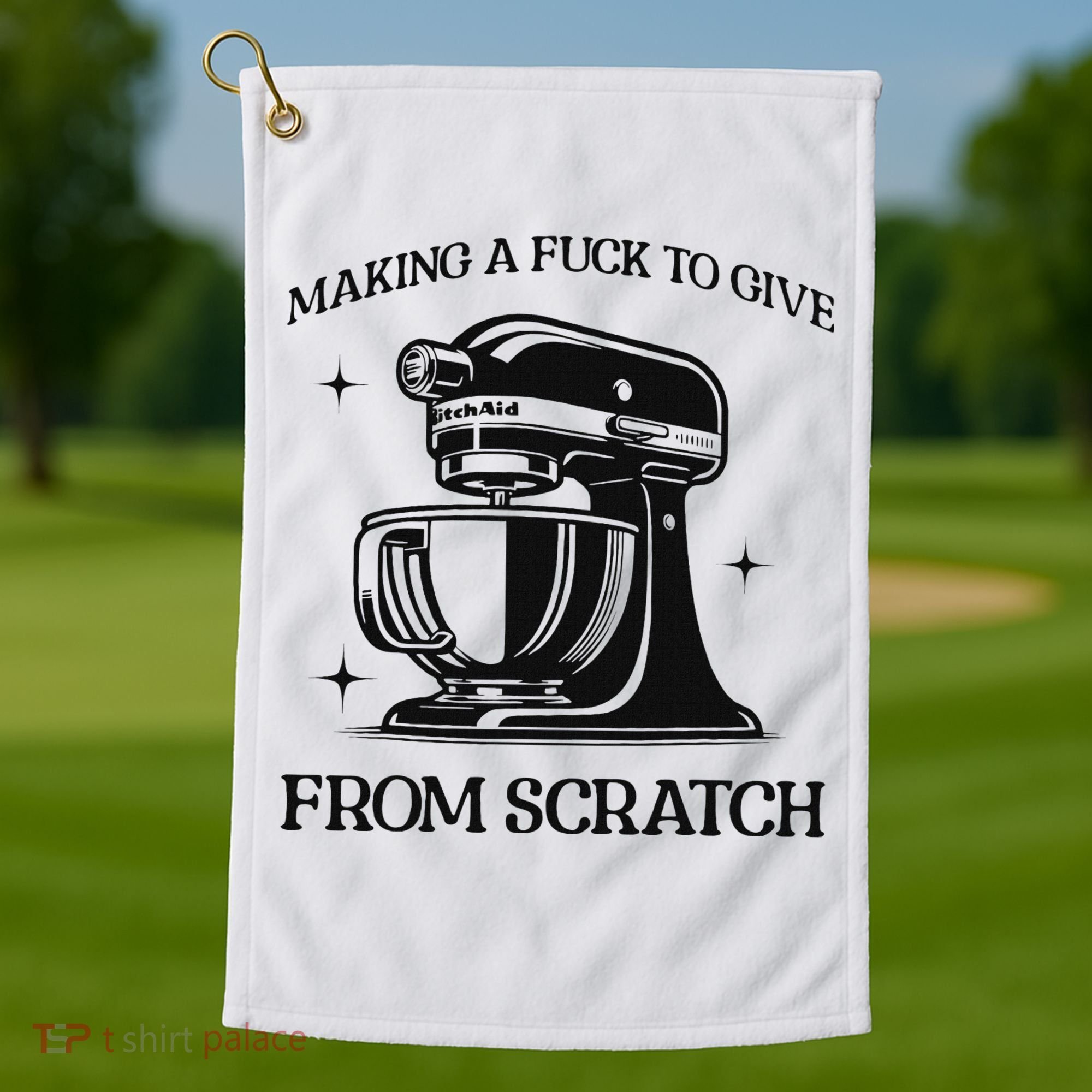 Sarcastic Vulgar Making A Fuck To Give Golf Towel