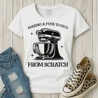 Sarcastic Vulgar Making A Fuck To Give Women's T-Shirt thumb 3