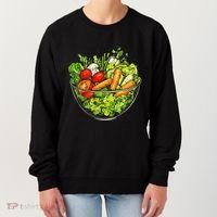 Saladkit Vegetable Motif Illustration Salad Kit Women's Sweatshirt thumb 0