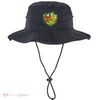 Saladkit Vegetable Motif Illustration Salad Kit Bucket Hat thumb 0