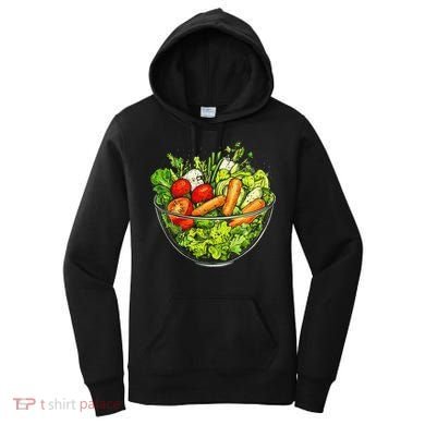 Saladkit Vegetable Motif Illustration Salad Kit Women's Hoodie