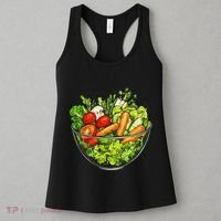 Saladkit Vegetable Motif Illustration Salad Kit Women's Tank Top thumb 3