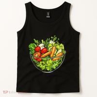 Saladkit Vegetable Motif Illustration Salad Kit Tank Top thumb 2