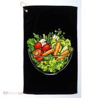 Saladkit Vegetable Motif Illustration Salad Kit Golf Towel thumb 0