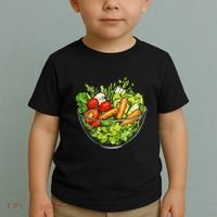 Saladkit Vegetable Motif Illustration Salad Kit Toddler T-Shirt thumb 2