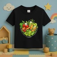 Saladkit Vegetable Motif Illustration Salad Kit Toddler T-Shirt thumb 3