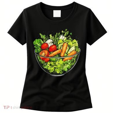 Saladkit Vegetable Motif Illustration Salad Kit Women's T-Shirt